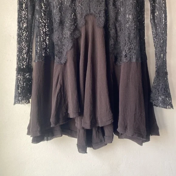 NWT Free People XS Tell Tale Lace Tunic - Picture 7 of 14